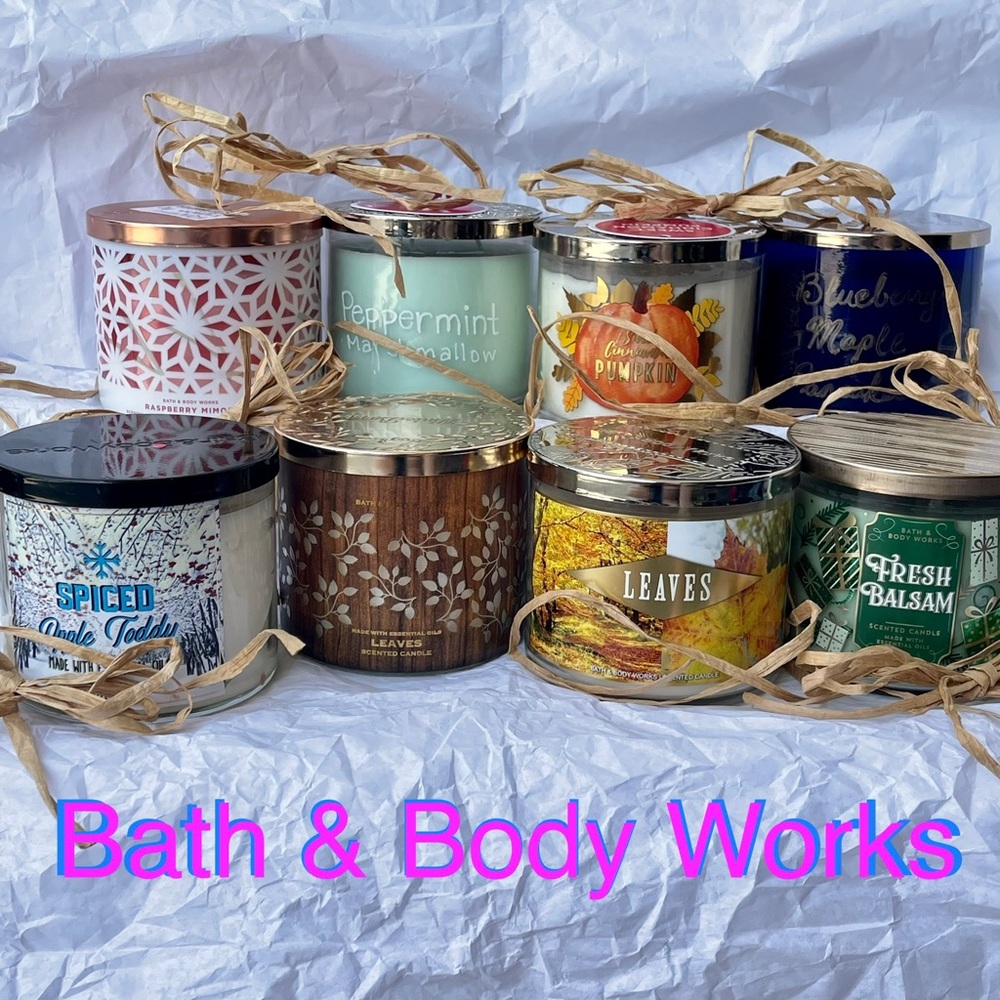 Bath & Body Works 3 Wick Candles